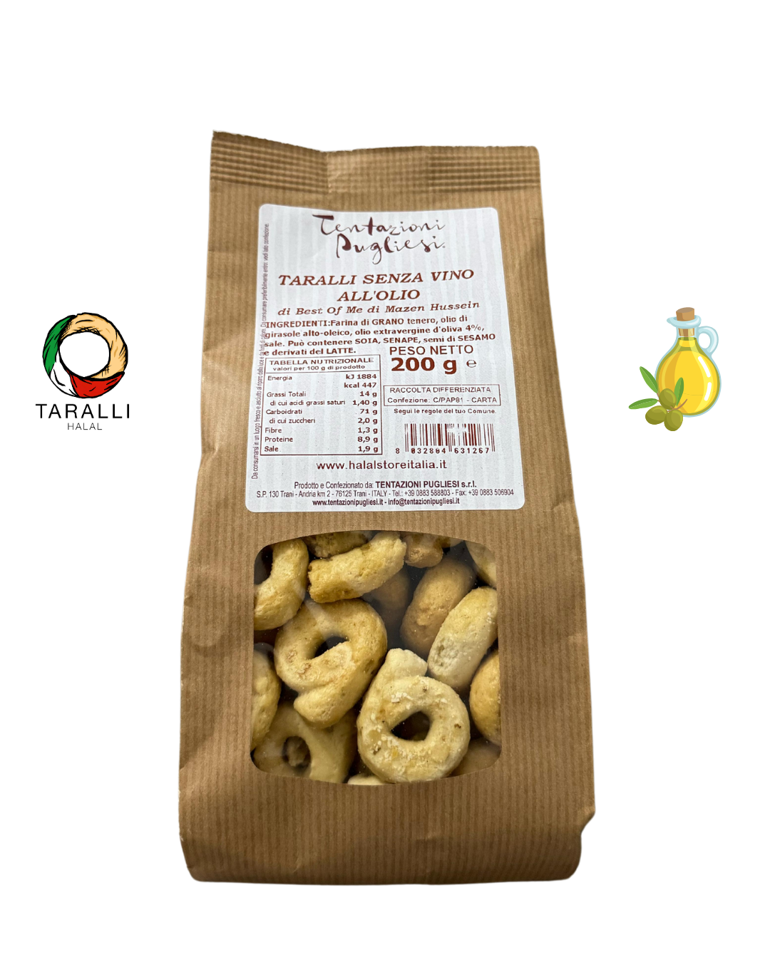 TARALLI 200 GRAMMI OLIO OLIVA